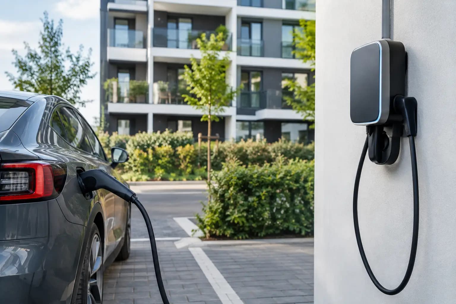 Análise técnica de carregadores elétricos num condomínio