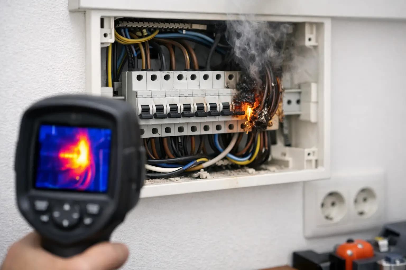 Causas de cheiro a queimado numa instalação elétrica